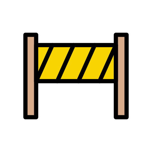 barrera de carretera Vector Stall Lineal Color icono