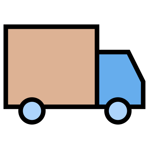 furgoneta de reparto Generic Outline Color icono