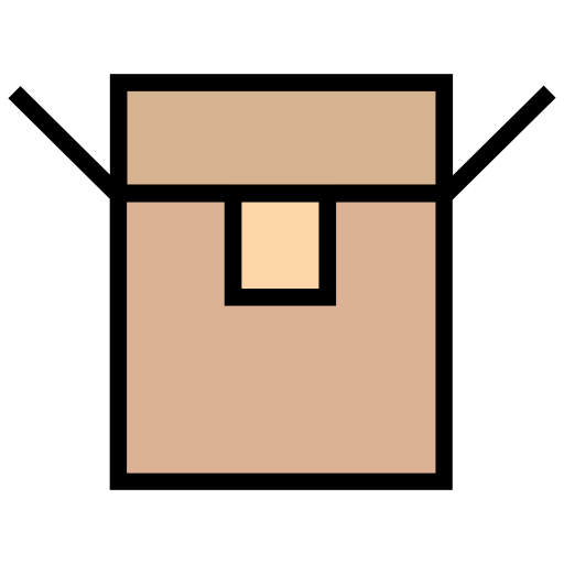 pudełko dostawcze Generic Outline Color ikona