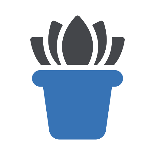 plantenpot Generic Blue icoon