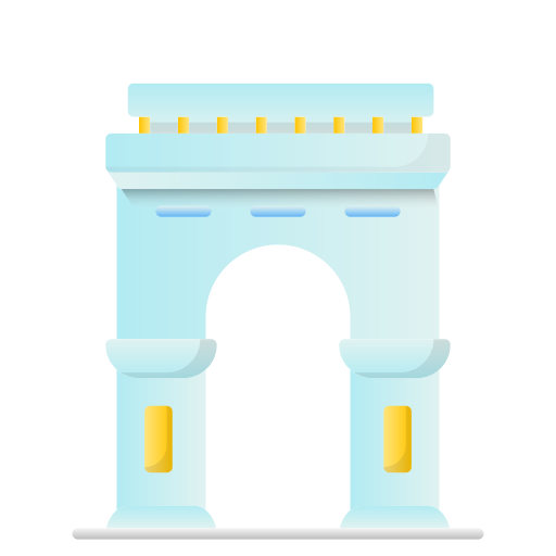 arco del triunfo Generic Flat Gradient icono