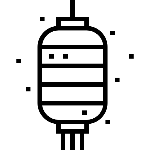 linterna Detailed Straight Lineal icono