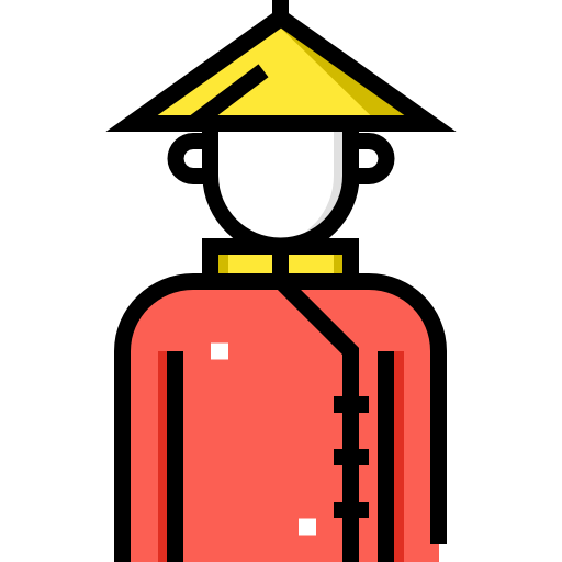 中国語 Detailed Straight Lineal color icon
