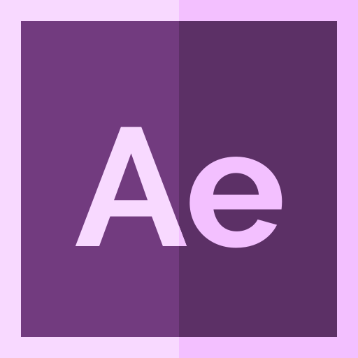 After effects Basic Straight Flat icon