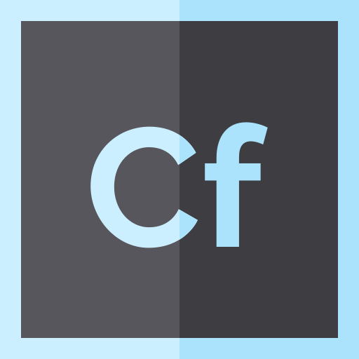 coldfusion Basic Straight Flat icon