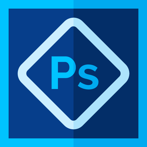 Photoshop express Basic Straight Flat icon