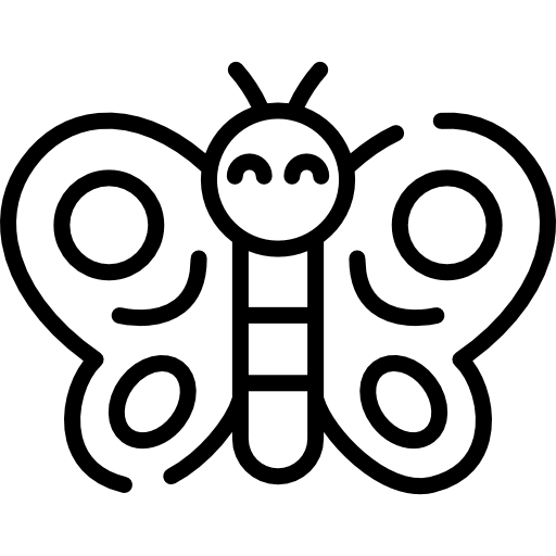 나비 Kawaii Lineal icon