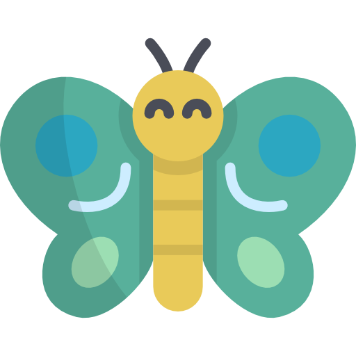 Butterfly Kawaii Flat icon