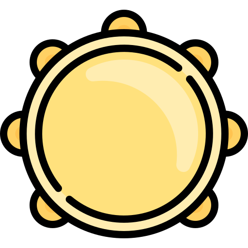 Tambourine Special Lineal color icon