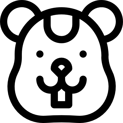 hamster Basic Rounded Lineal Icône