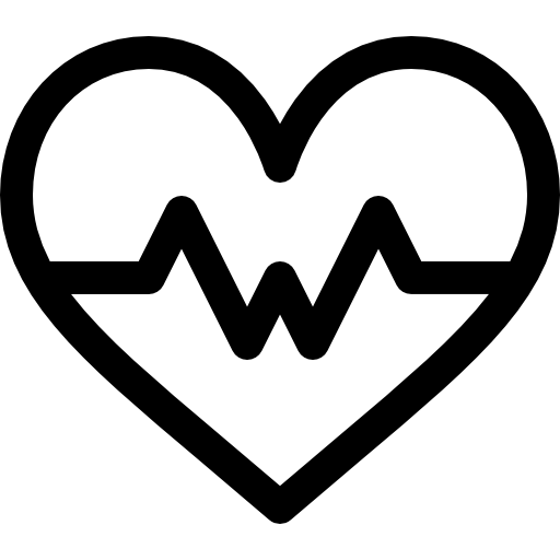 batimento cardiaco Basic Rounded Lineal Ícone