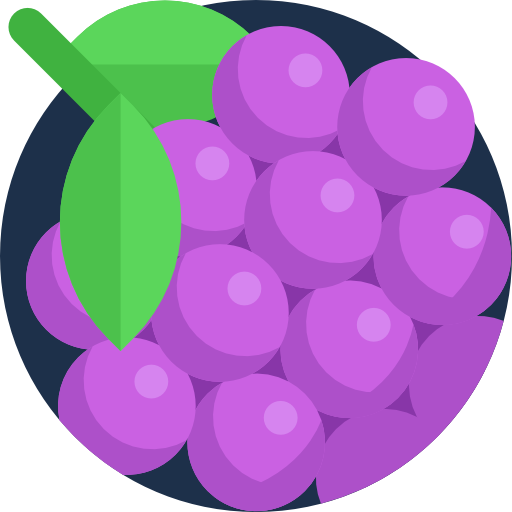 Grape Detailed Flat Circular Flat icon