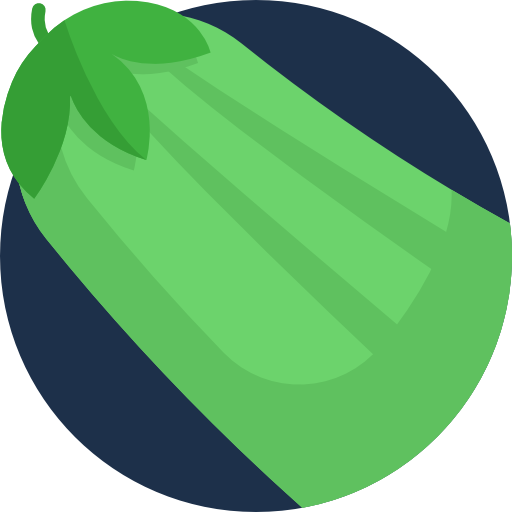 zucchine Detailed Flat Circular Flat icona