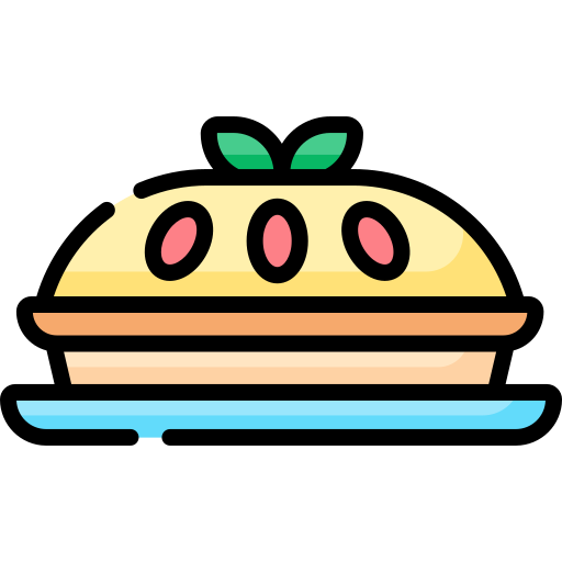 사과 파이 Special Lineal color icon