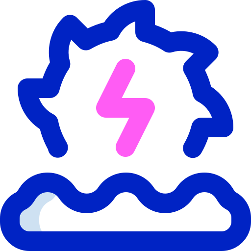 Hydraulic energy Super Basic Orbit Color icon