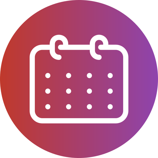 Calendar Generic Flat Gradient icon