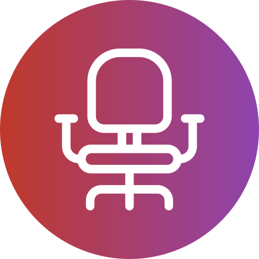 Desk chair Generic Flat Gradient icon