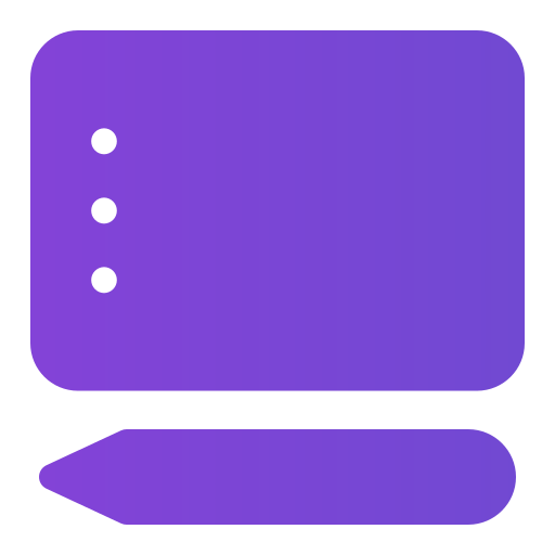 grafisch tablet Generic Flat Gradient icoon