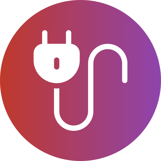 cable de energía Generic Flat Gradient icono
