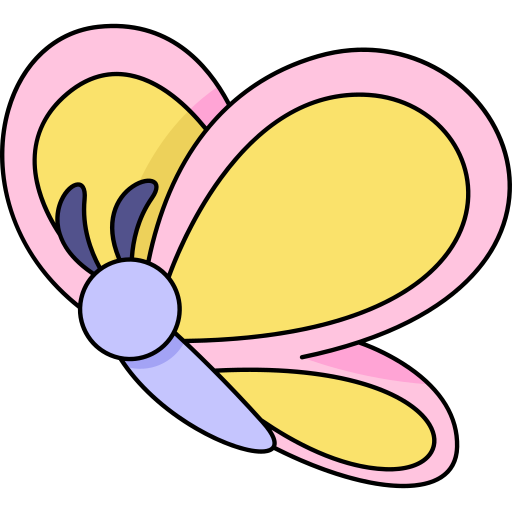 Butterfly Generic Thin Outline Color icon