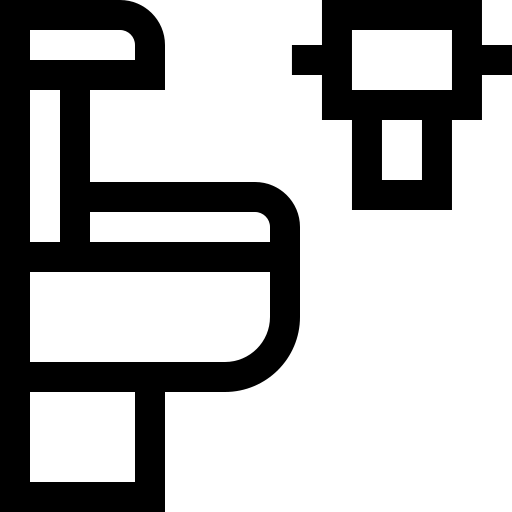 toaleta Basic Straight Lineal ikona