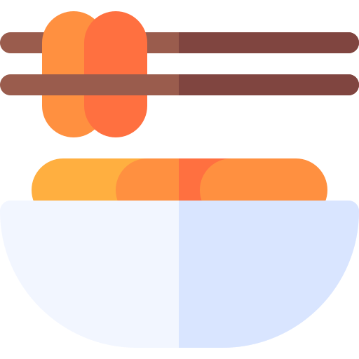 Tteokbokki Basic Rounded Flat icon