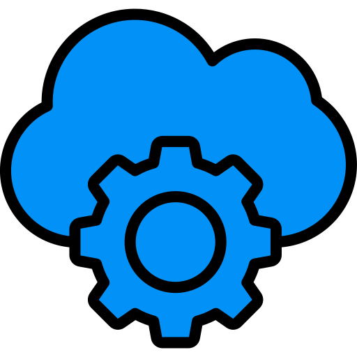 Cloud computing Generic Outline Color icon