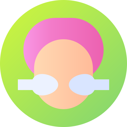 masaje facial Gradient circular Gradient icono