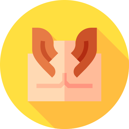 Massage Flat Circular Flat icon