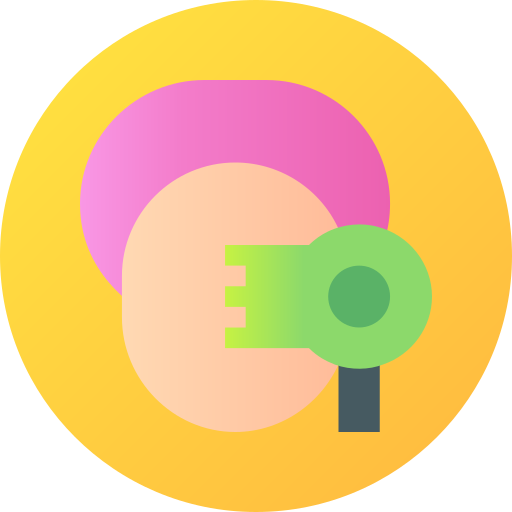 フェイシャルマッサージ Gradient circular Gradient icon