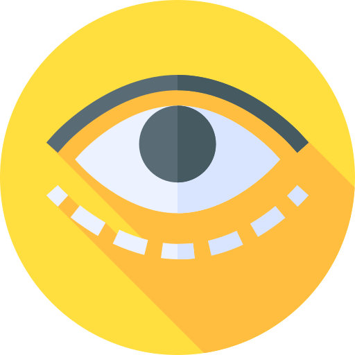 ojos Flat Circular Flat icono