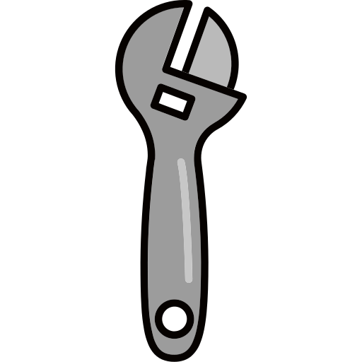 Adjustable wrench Generic Thin Outline Color icon