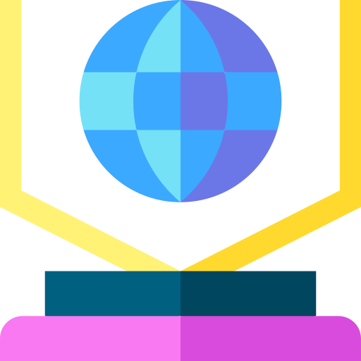 hologramm Basic Straight Flat icon