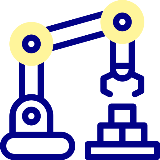 Manufacture Detailed Mixed Lineal color icon