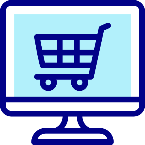 Online shopping Detailed Mixed Lineal color icon