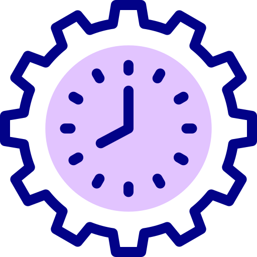 gestión del tiempo Detailed Mixed Lineal color icono