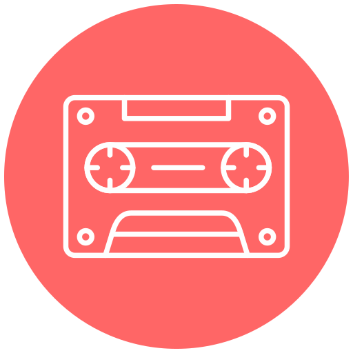 Cassette Generic Flat icon