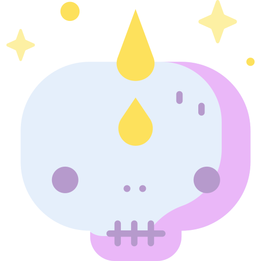 Skull Special Candy Flat icon