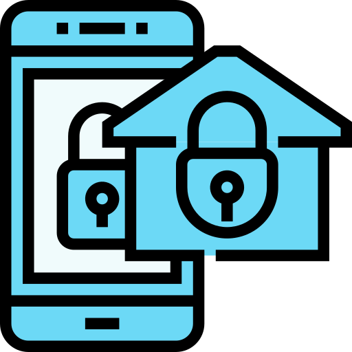 가정 보안 Generic Blue icon