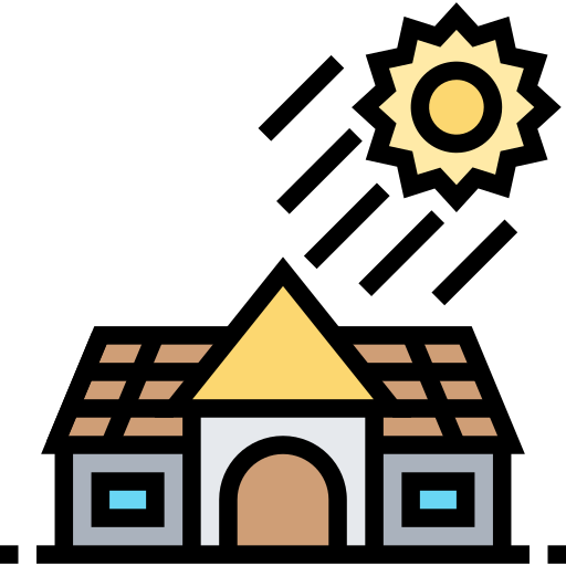 太陽光発電 Generic Outline Color icon