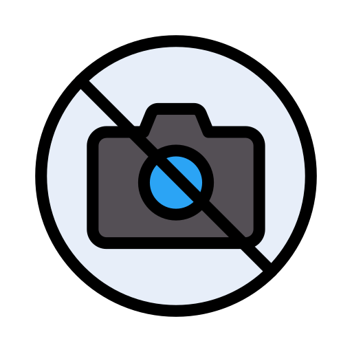 카메라 금지 Vector Stall Lineal Color icon