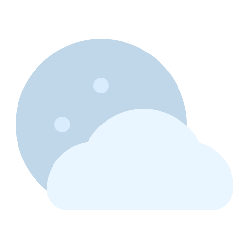 noche nublada Generic Flat icono