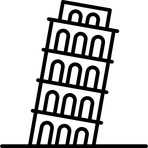 ピサの斜塔 Made by Made Lineal icon