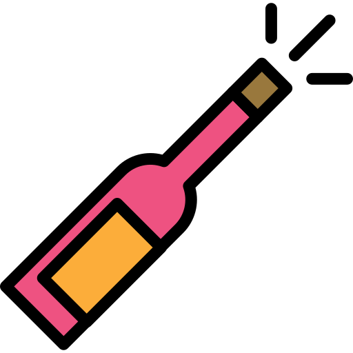 szampan Darius Dan Lineal Color ikona