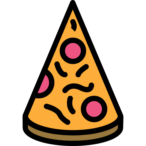 pizza Darius Dan Lineal Color Ícone