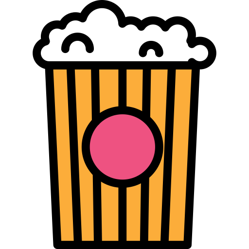 popcorn Darius Dan Lineal Color icon