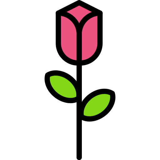 rosa Darius Dan Lineal Color icono