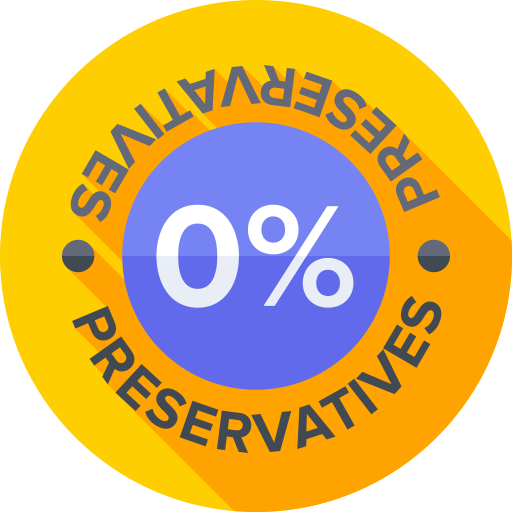 No preservatives Flat Circular Flat icon