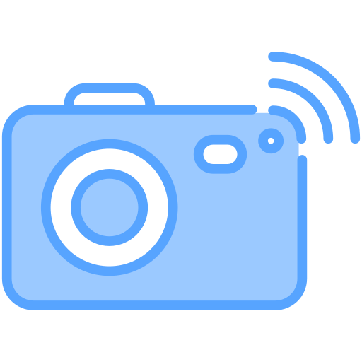 slimme camera Generic Blue icoon