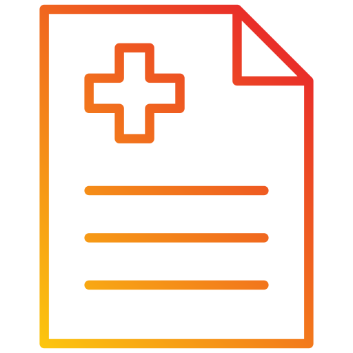 informe médico Generic Gradient icono